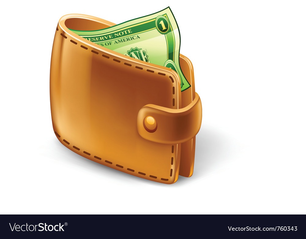 Wallet with dollar