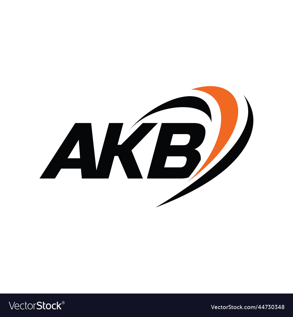 Akb monogram logo Royalty Free Vector Image - VectorStock