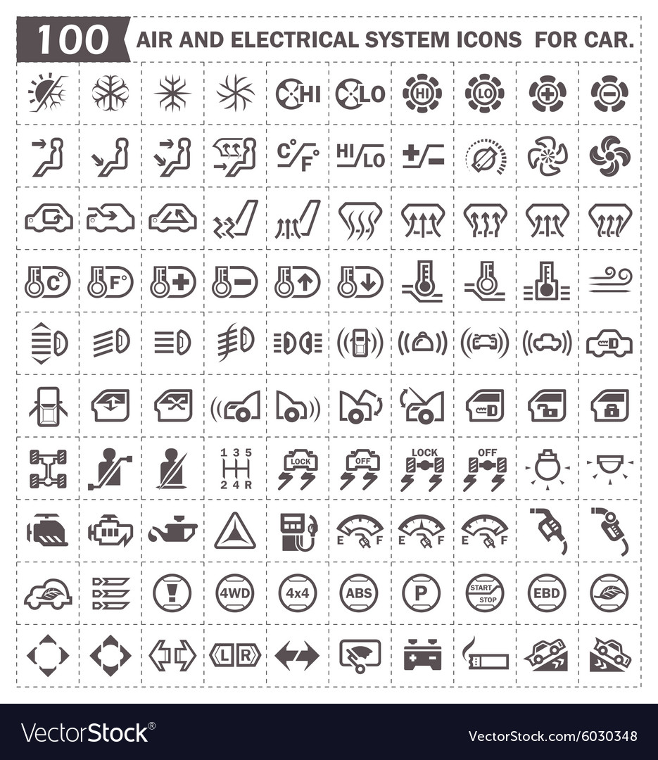 Icons Royalty Free Vector Image - Vectorstock