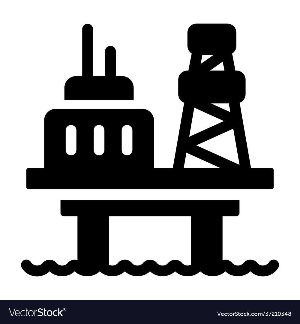 Offshore oil Royalty Free Vector Image - VectorStock