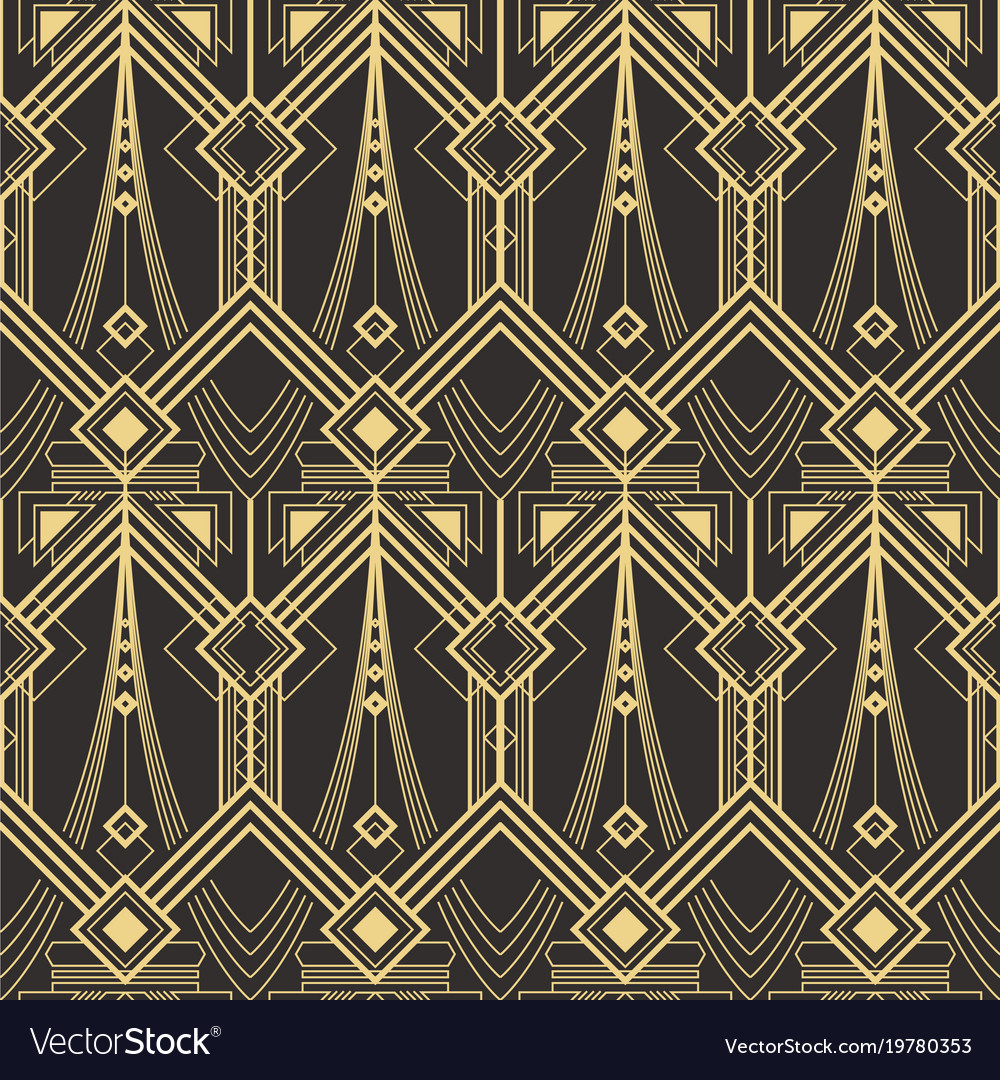 Abstract art deco pattern Royalty Free Vector Image