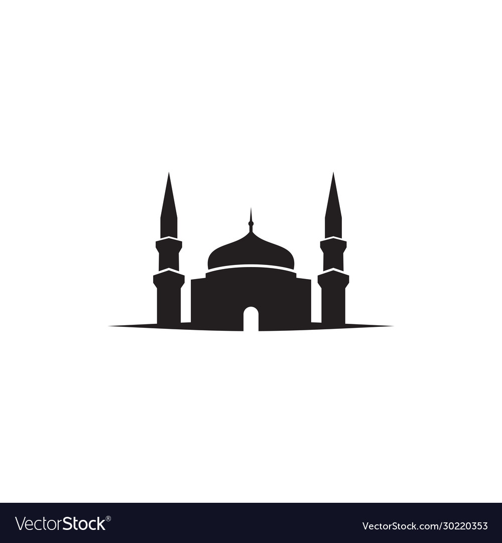 Mosque Building Icon Logo Design Template Vector Image 4931