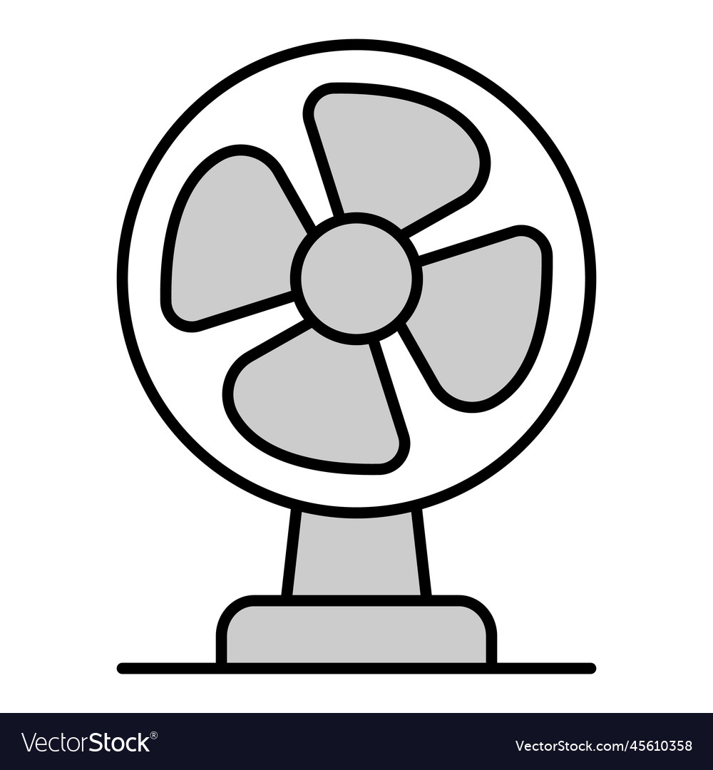 Desktop fan 3 Royalty Free Vector Image - VectorStock