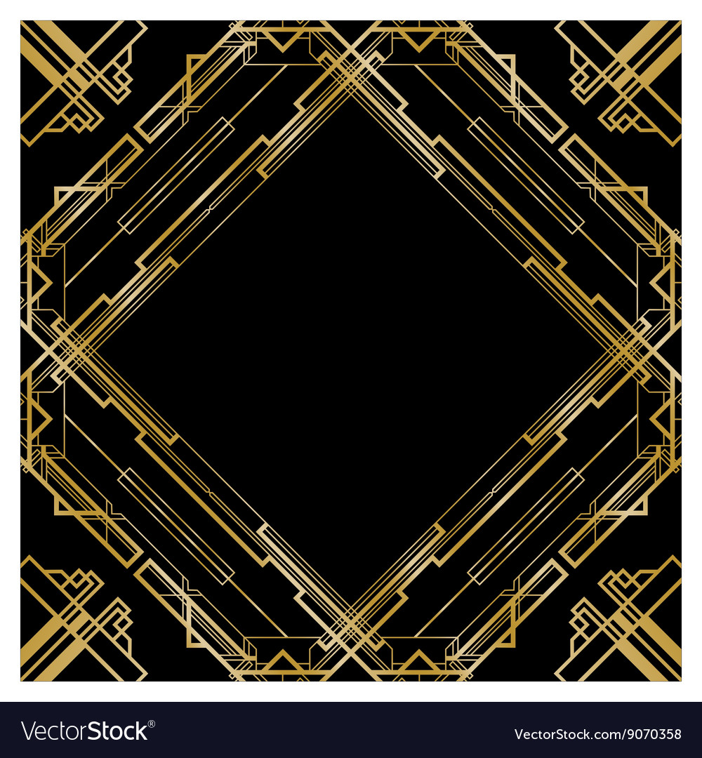 Gatsby square Royalty Free Vector Image - VectorStock