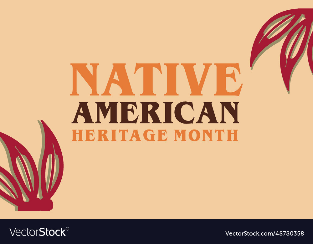 Native american heritage month united states Vector Image