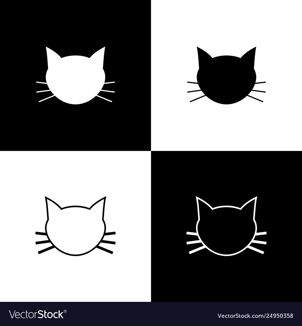 Cat Icon. Kitty Vector Icon. Cat Symbol Isolated On Background