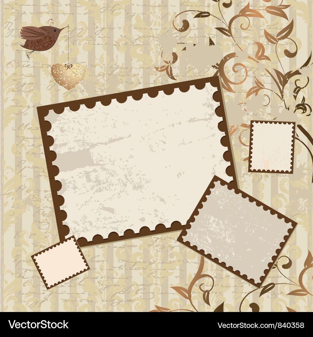 Valentines scrapbook elements Royalty Free Vector Image