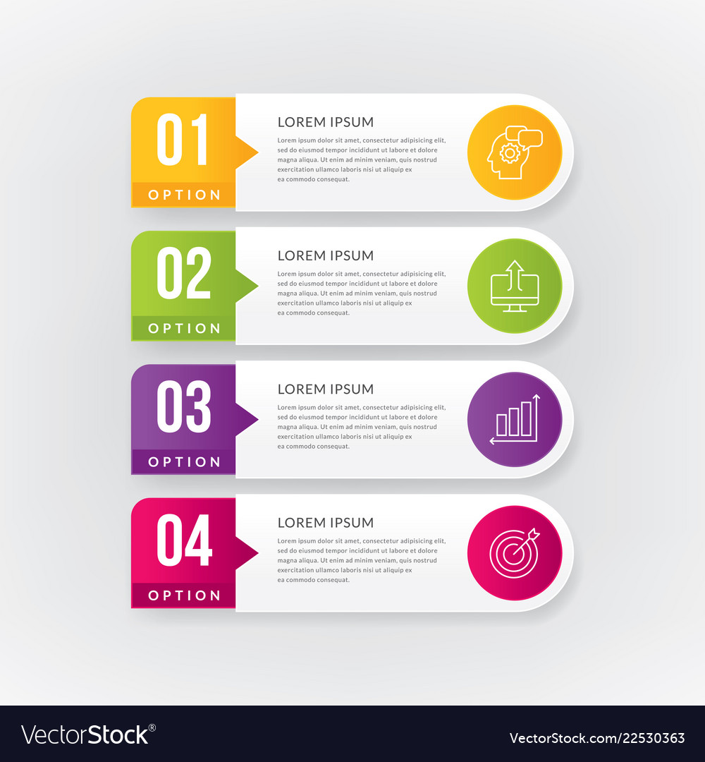 Business infographic template vector image Business infographic template