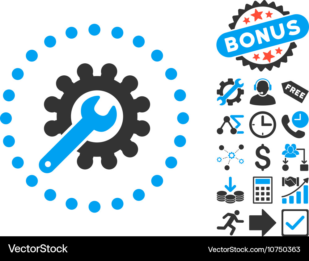 Customization flat icon with bonus Royalty Free Vector Image