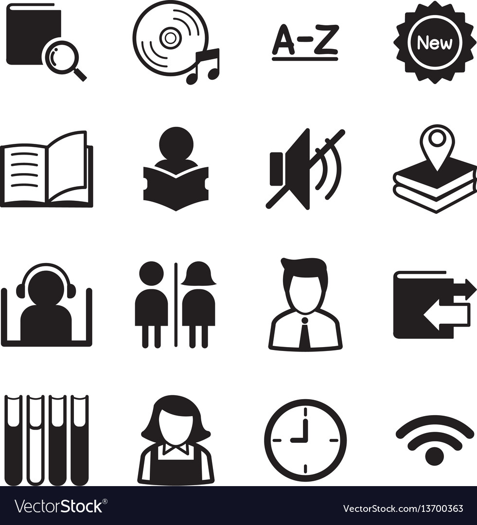 library-icons-symbol-royalty-free-vector-image