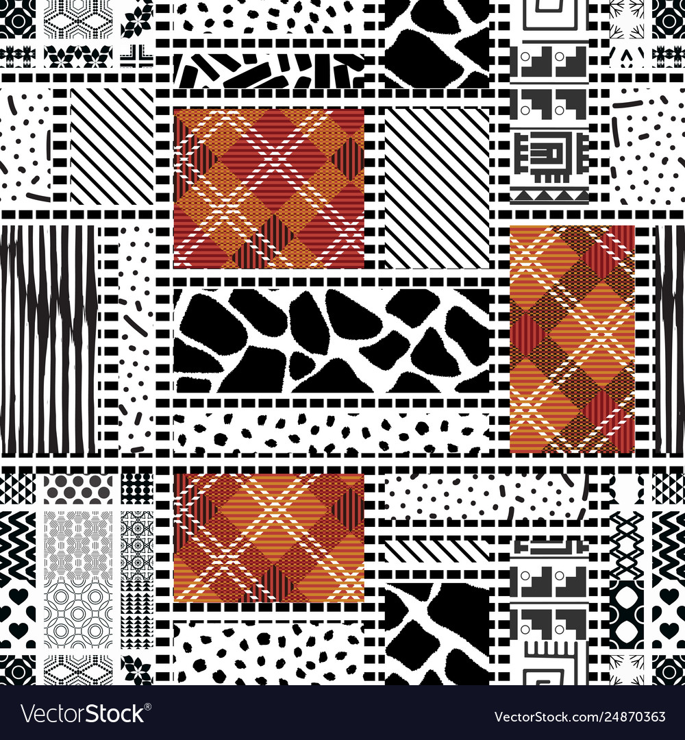 Patchwork background Royalty Free Vector Image