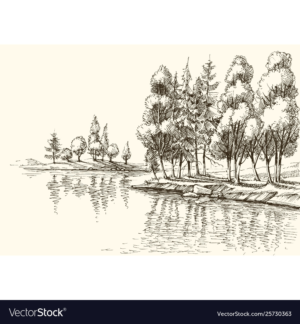 River Bank Drawing Stock Illustrations – 1,461 River Bank Drawing Stock  Illustrations, Vectors & Clipart - Dreamstime