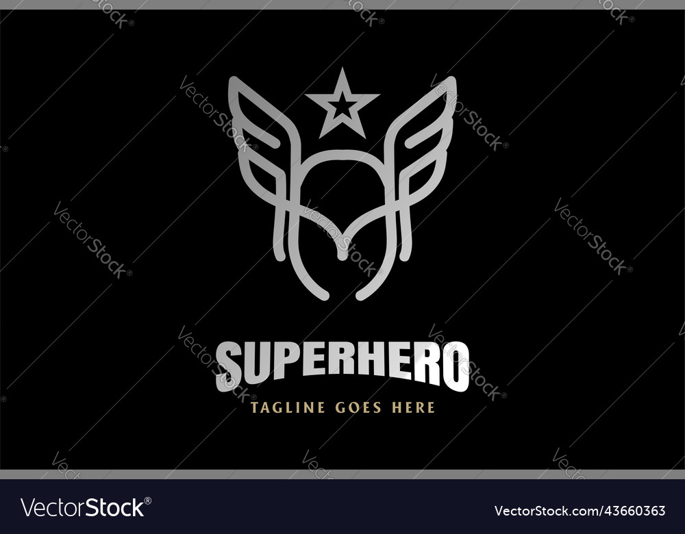 Warrior knight odin head wings superhero head vector image Warrior knight odin head wings superhero head