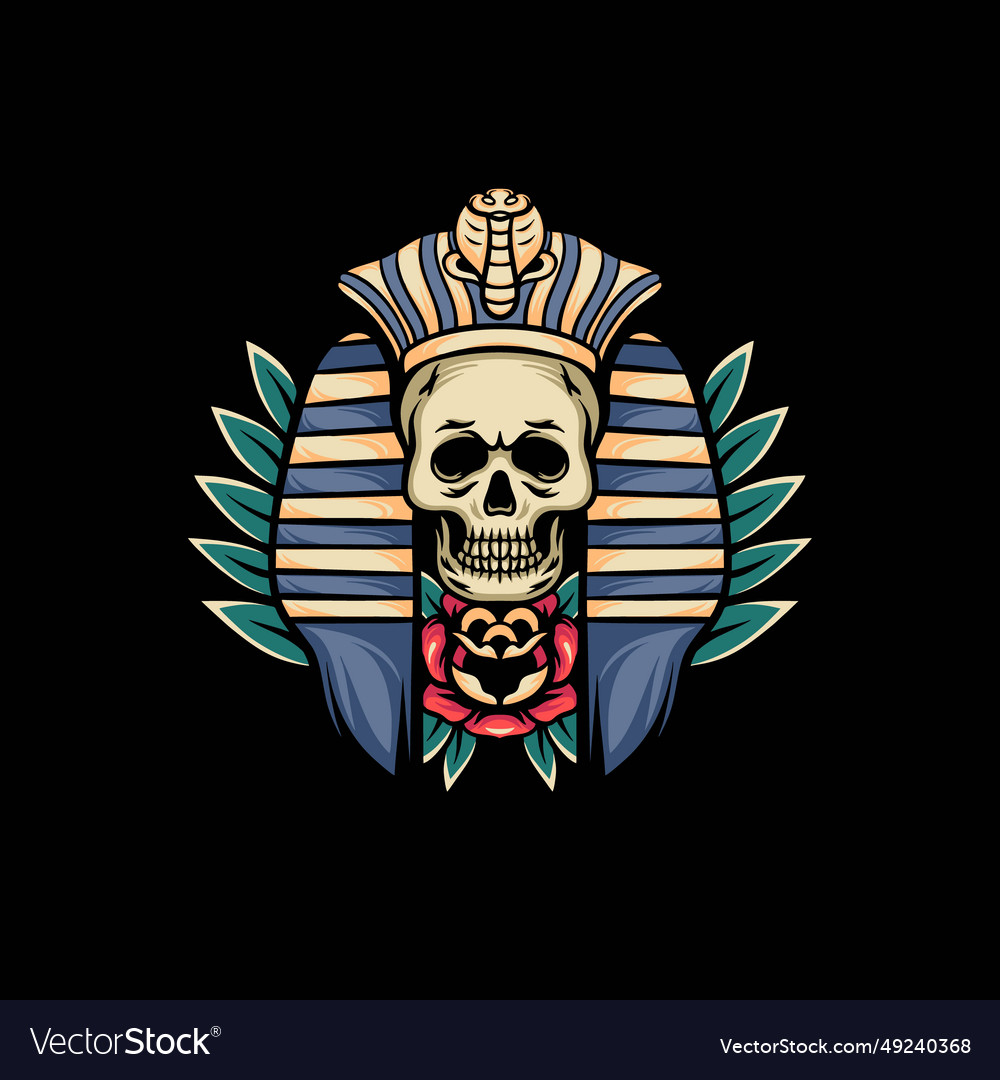 Anubis skull retro Royalty Free Vector Image - VectorStock