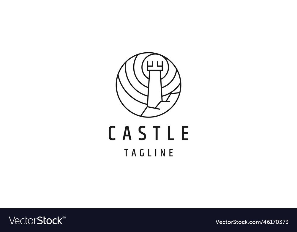 Castle logo Royalty Free Vector Image - VectorStock