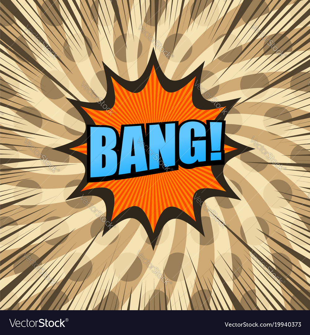 Comic bright brown background Royalty Free Vector Image