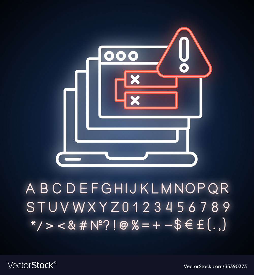Ошибка неон. Error Neon.