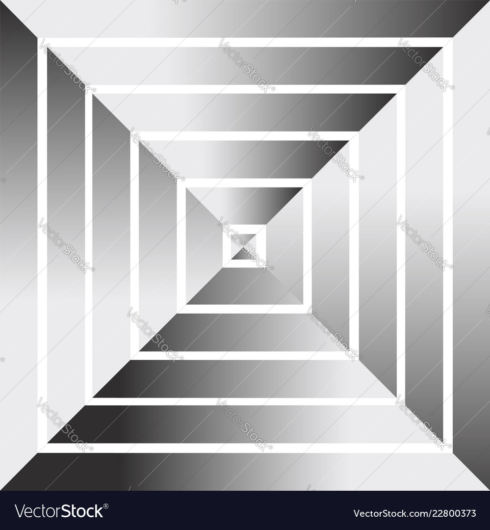 Pyramid from above abstract graphics Royalty Free Vector