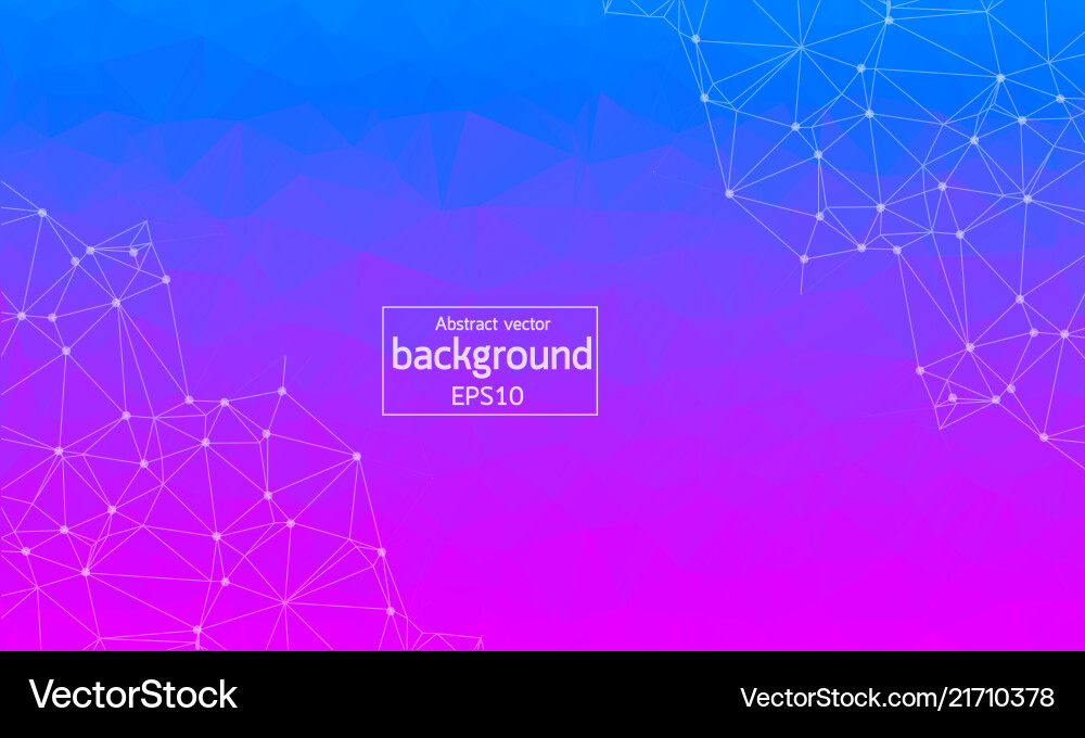 Geometric polygonal background molecule Royalty Free Vector