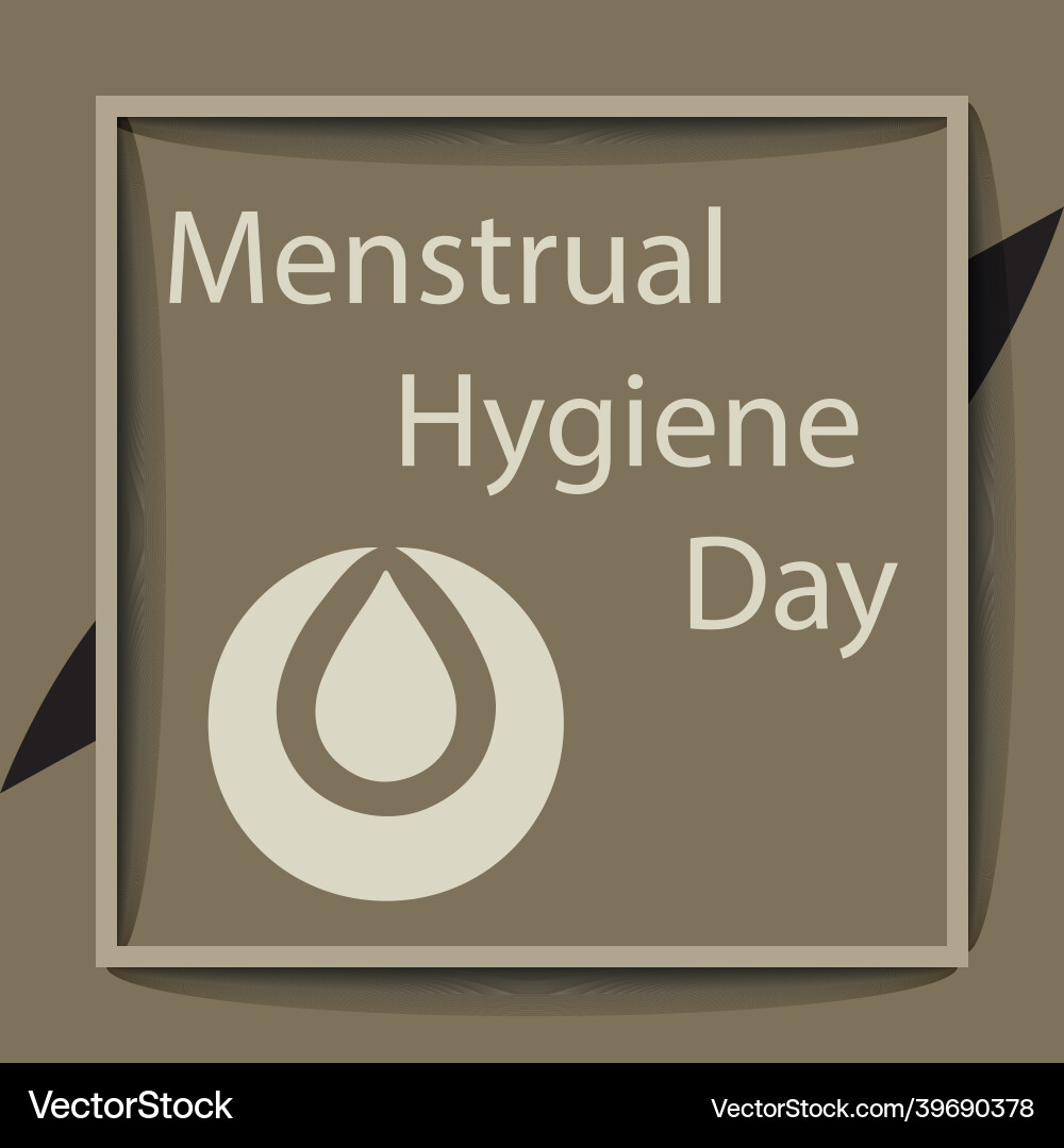 Menstrual hygiene daymhdmh day Royalty Free Vector Image
