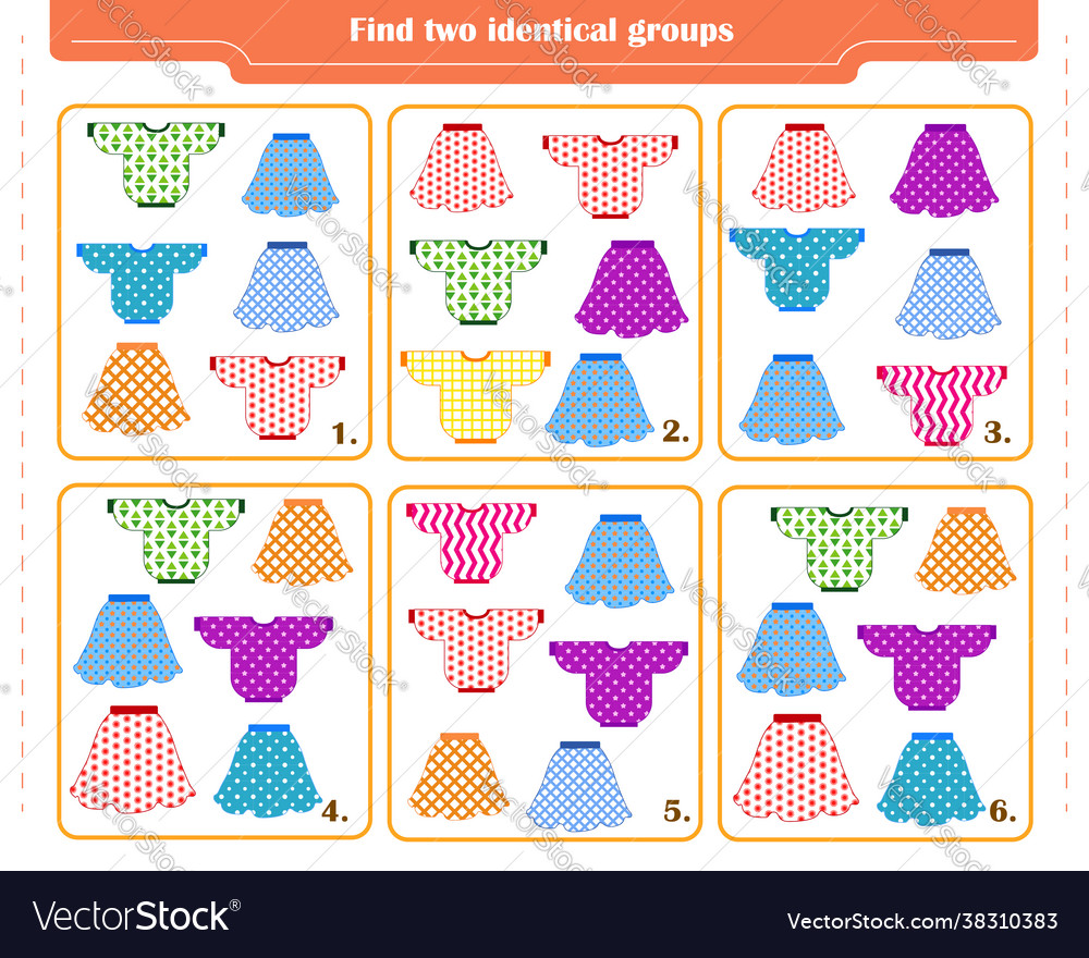 A game for children development attention vector image