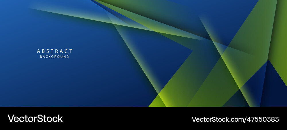 Abstract blue and green geometric shapes light Vector Image