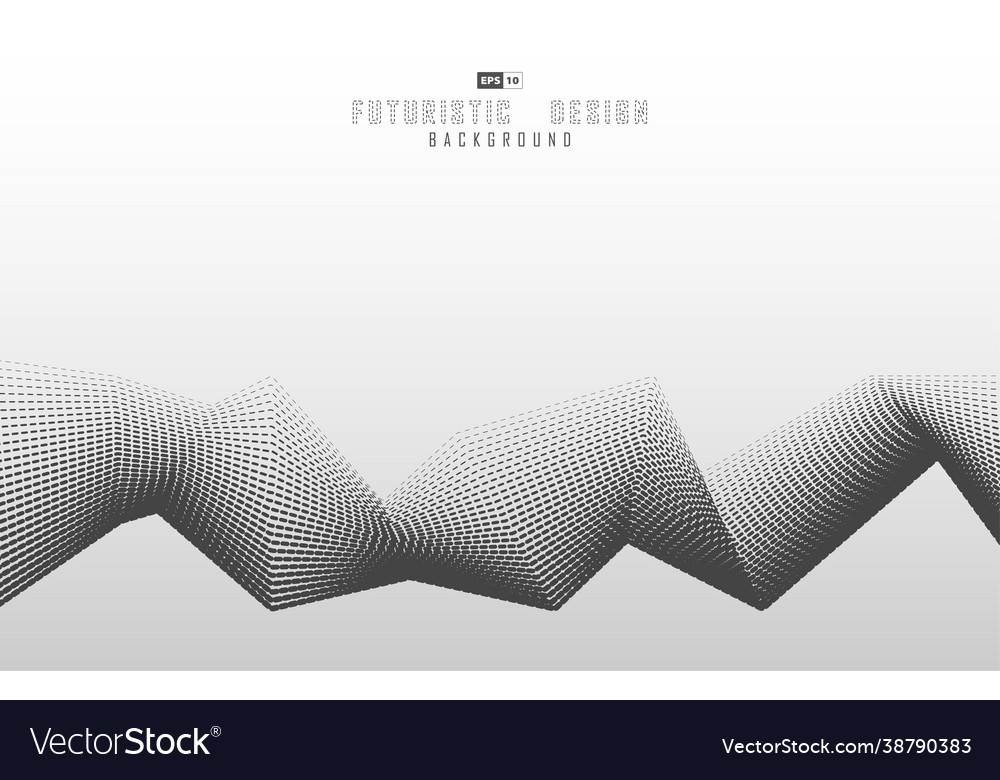 Abstract dash line pattern design tech Royalty Free Vector