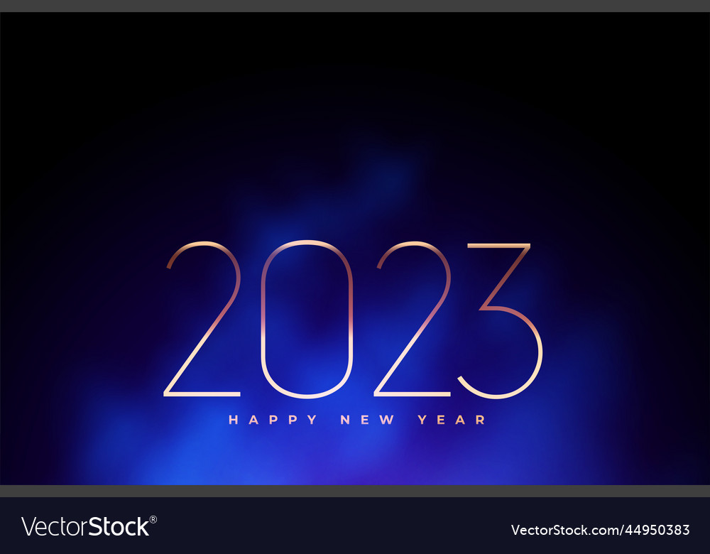 Elegant 2023 New Year Occasion Background Vector Image