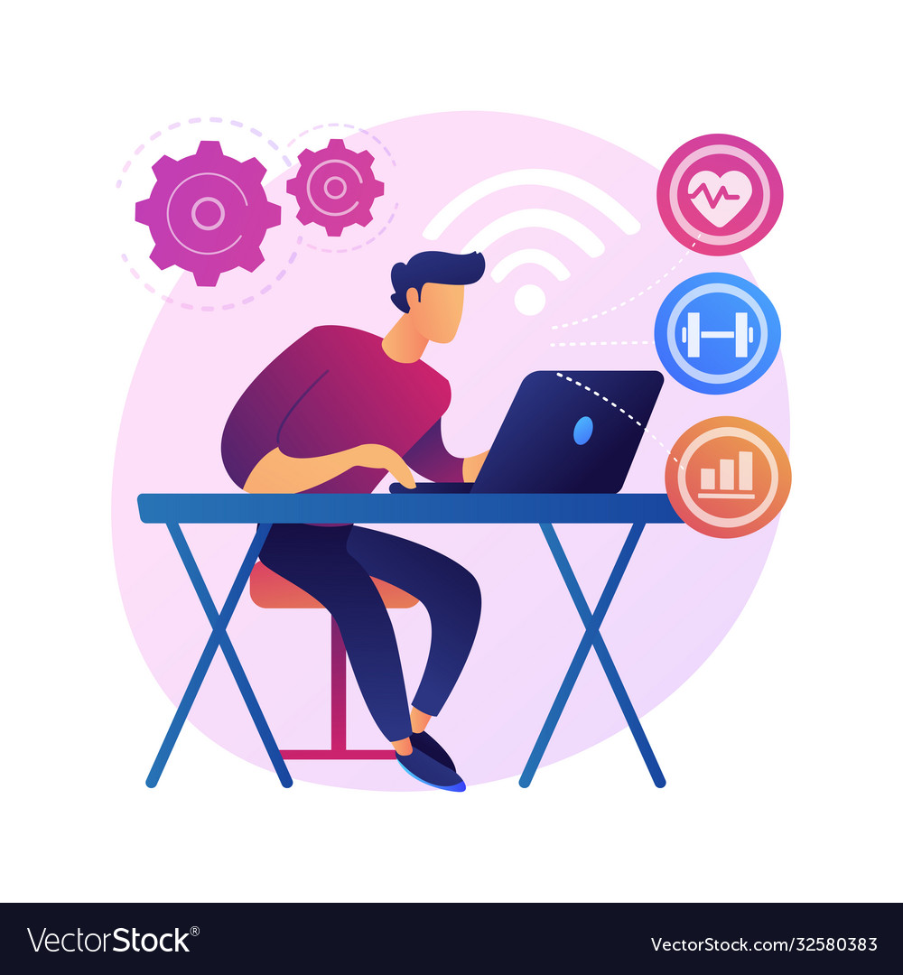 Health monitoring system concept metaphor Vector Image