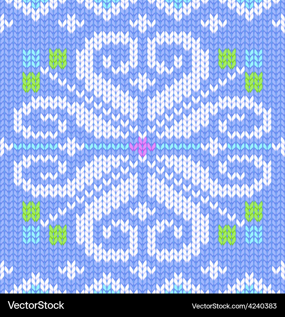 Seamless knitted pattern Royalty Free Vector Image