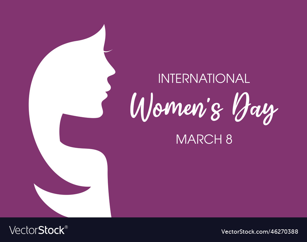 International womens day march 8 poster Royalty Free Vector