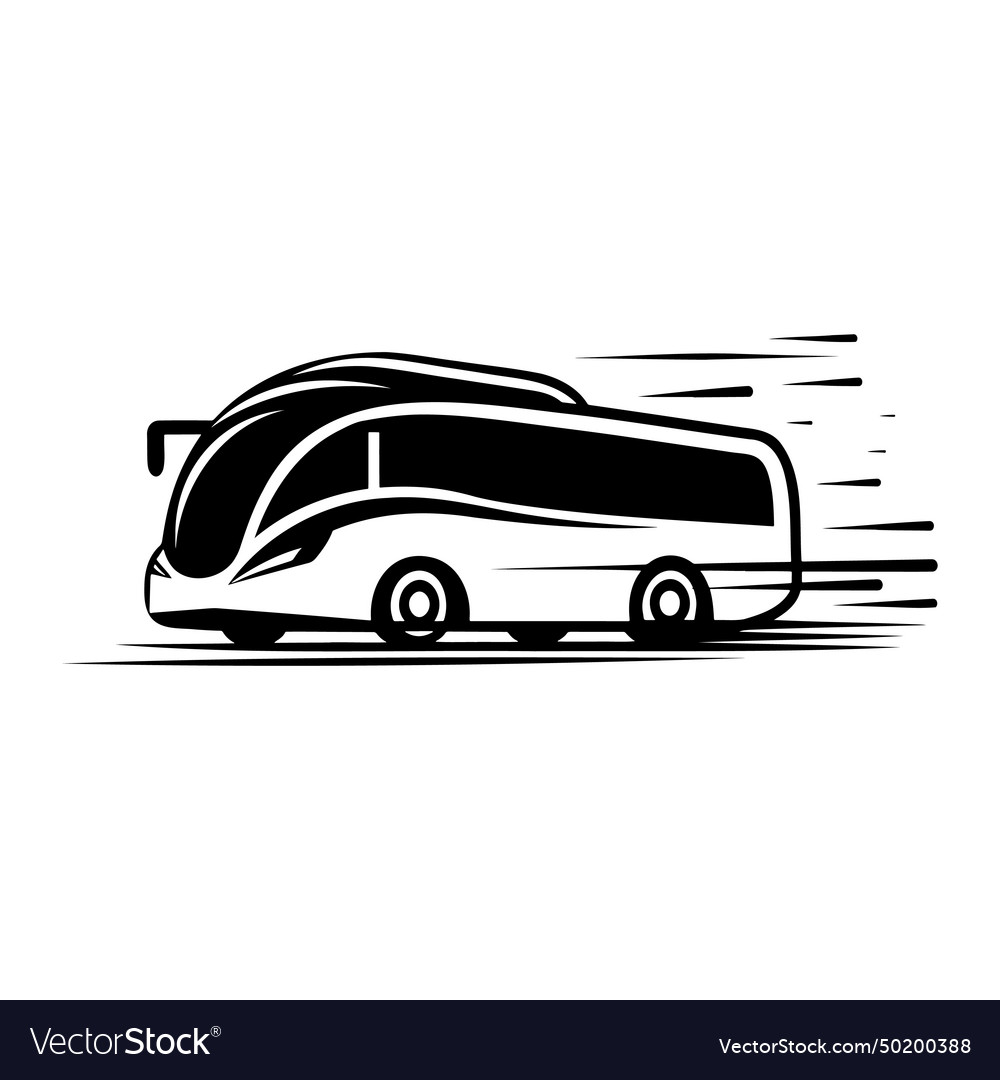 Simple bus logo Royalty Free Vector Image - VectorStock