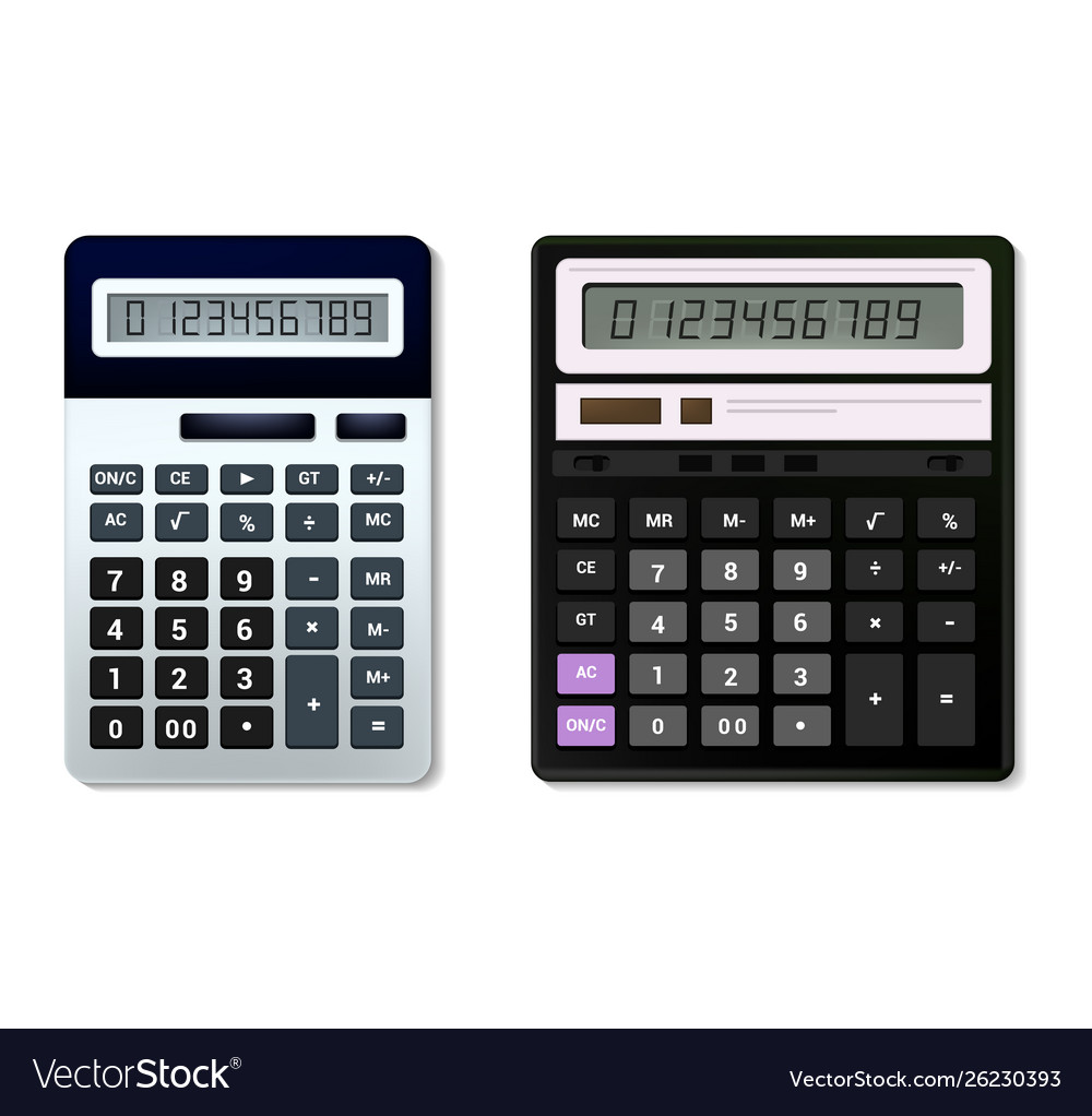 Calculator business accounting calculation Vector Image