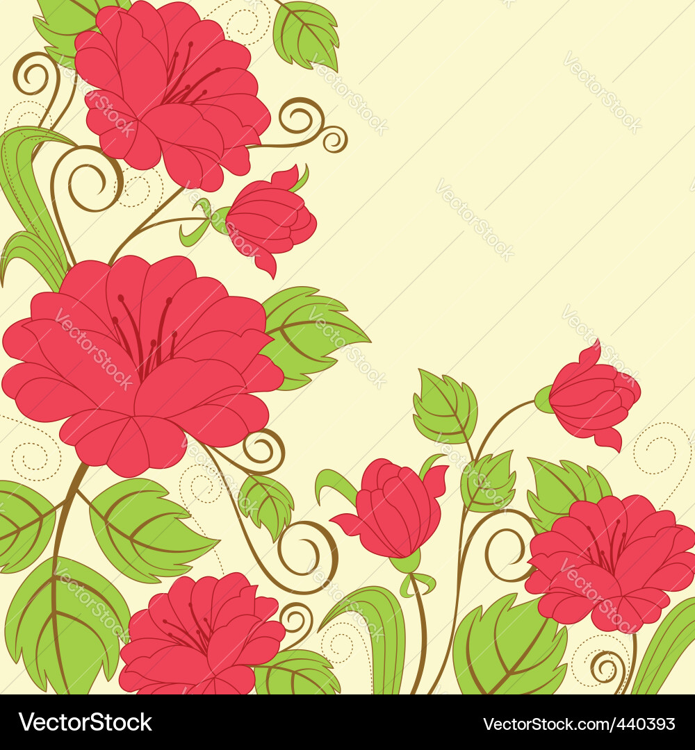 Flower background Royalty Free Vector Image - VectorStock