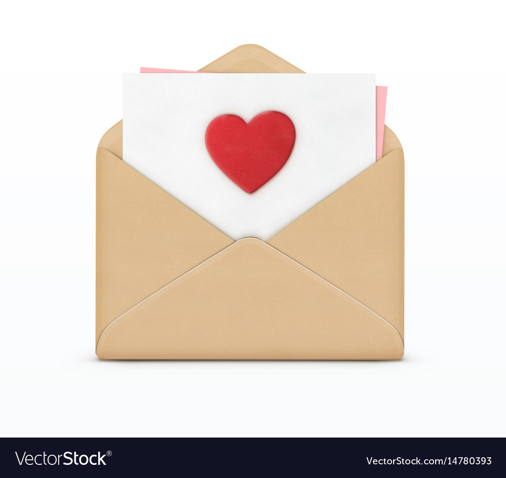 Love letter concept Royalty Free Vector Image - VectorStock