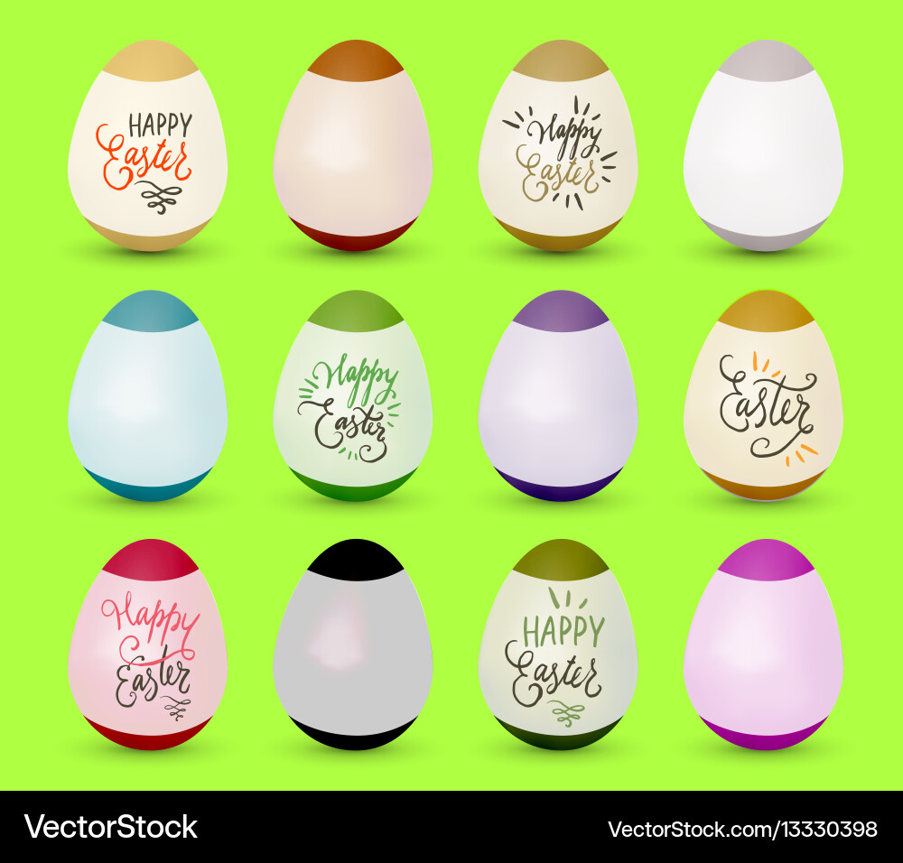Easter realistic egg Royalty Free Vector Image