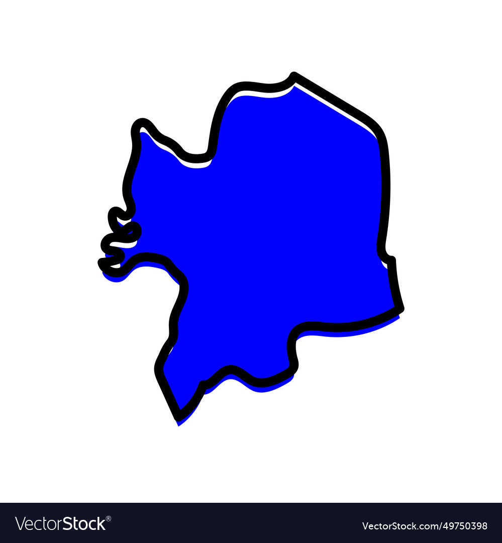 Kara region of togo map design Royalty Free Vector Image