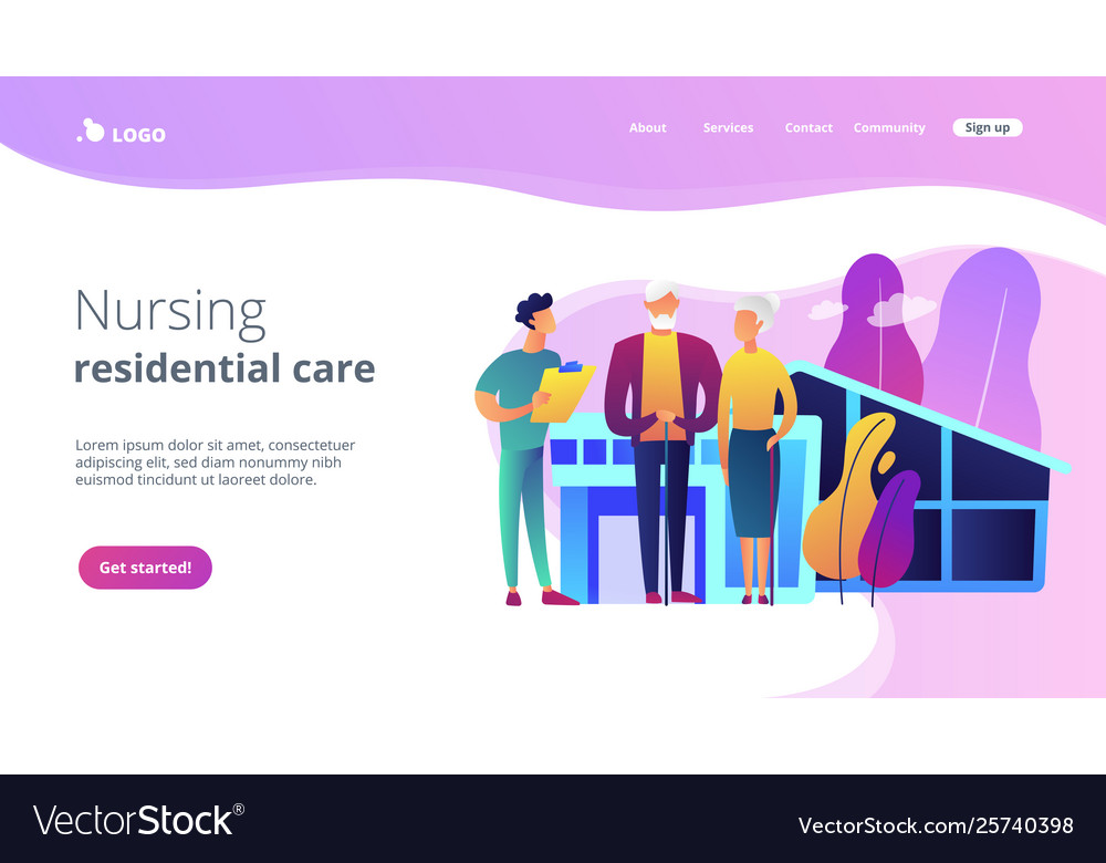 Nursing Home Concept Landing Page