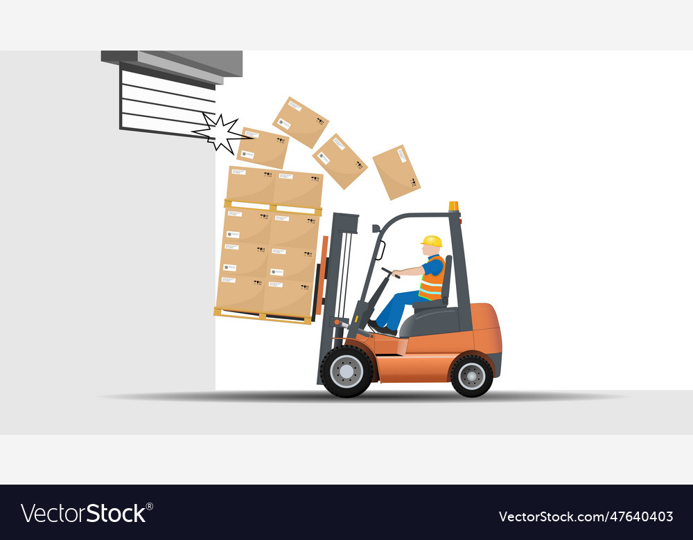Dangers Of Working With A Forklift Make Sure Vector Image Dangers Of Working With A Forklift Make Sure Vector Image