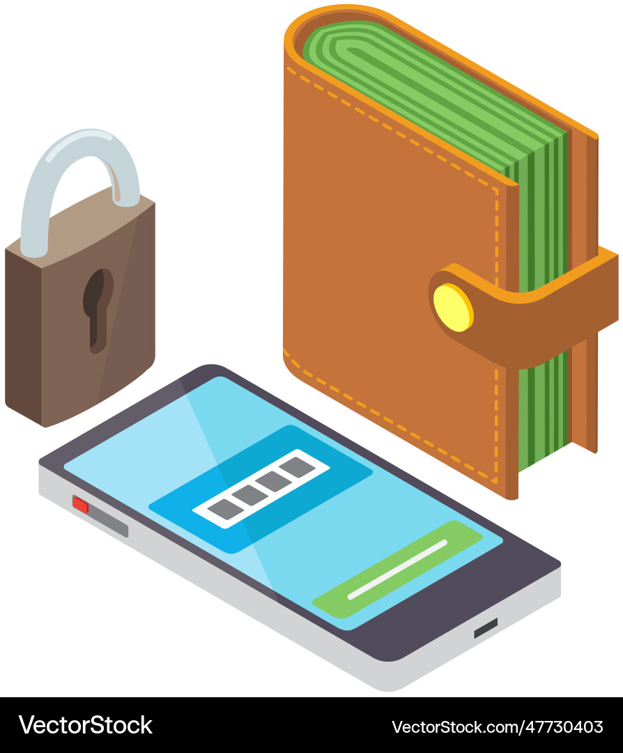 Data protection software access Royalty Free Vector Image