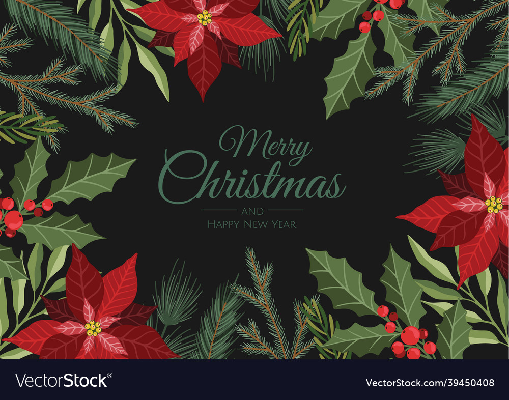 Christmas card great for new year cards banners Vector Image