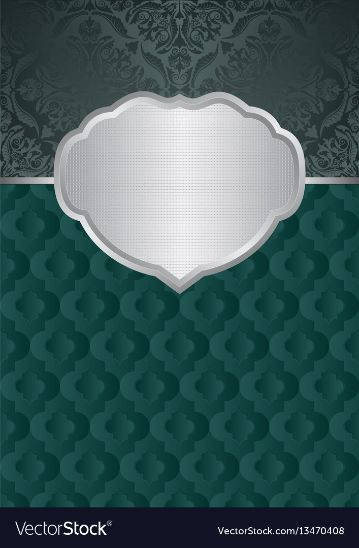 Decorative background with old-fashioned patterns Vector Image