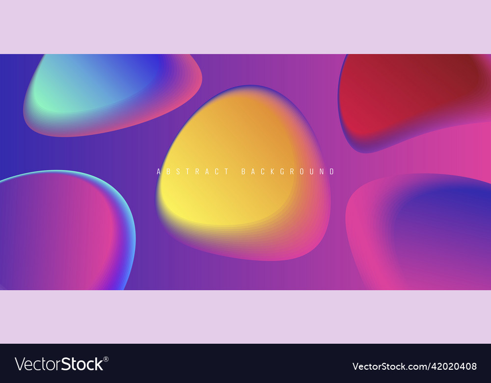 Liquid color background design soft fluid shapes vector image Liquid color background design soft fluid shapes