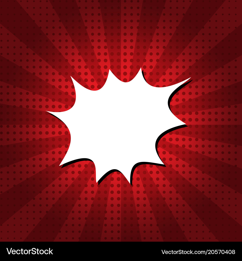 Speech Bubble Pop Artcomic Book Background Vector Image