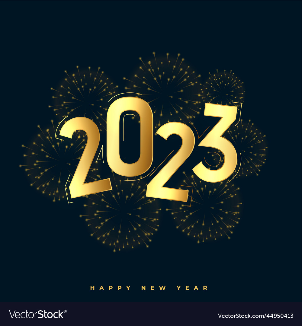 2023 new year grand celebration background Vector Image