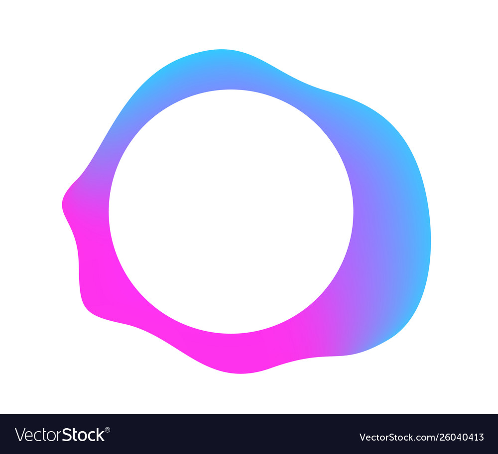 Flowing color in abstract form design template web