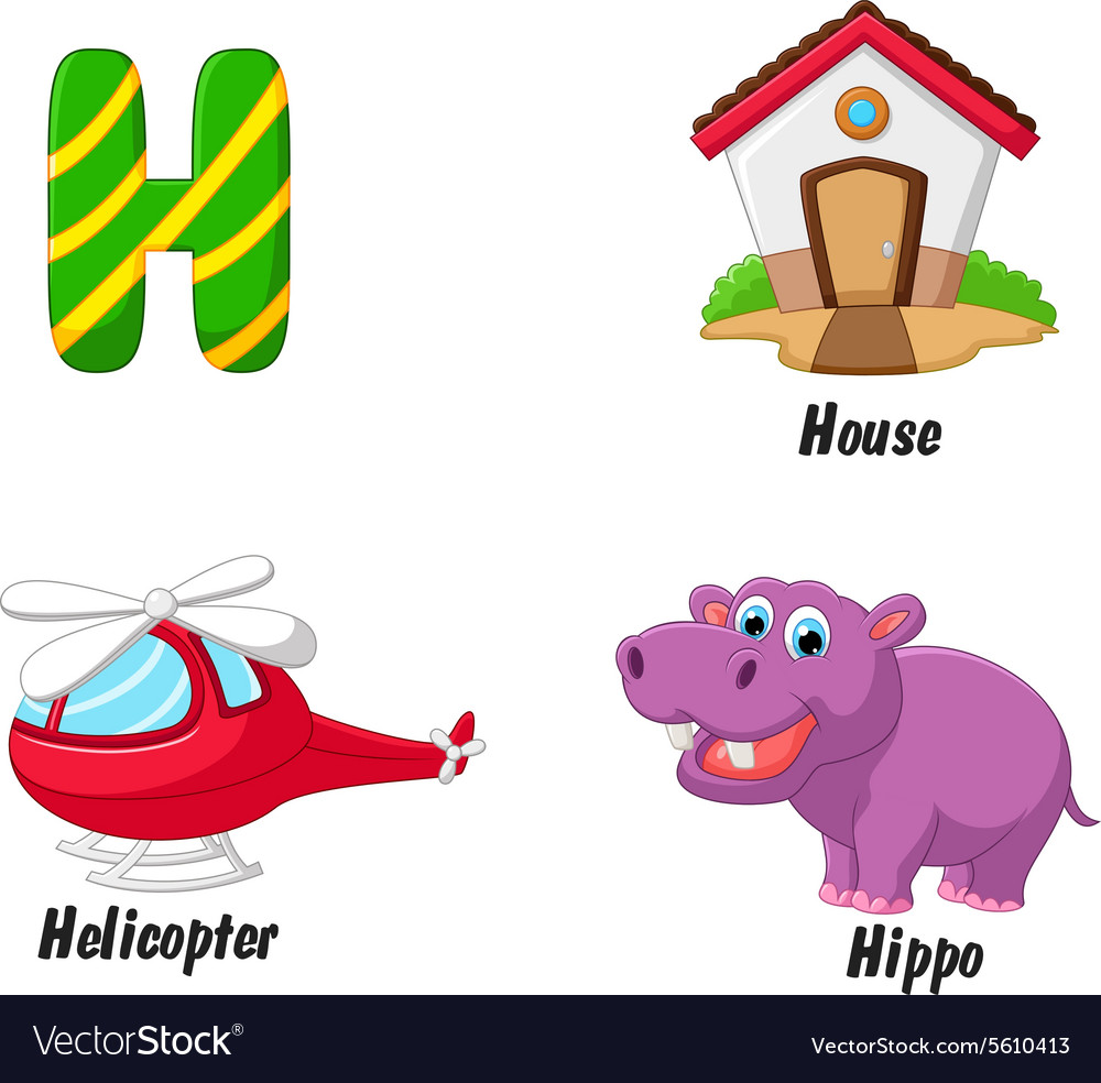 H alphabet Royalty Free Vector Image VectorStock