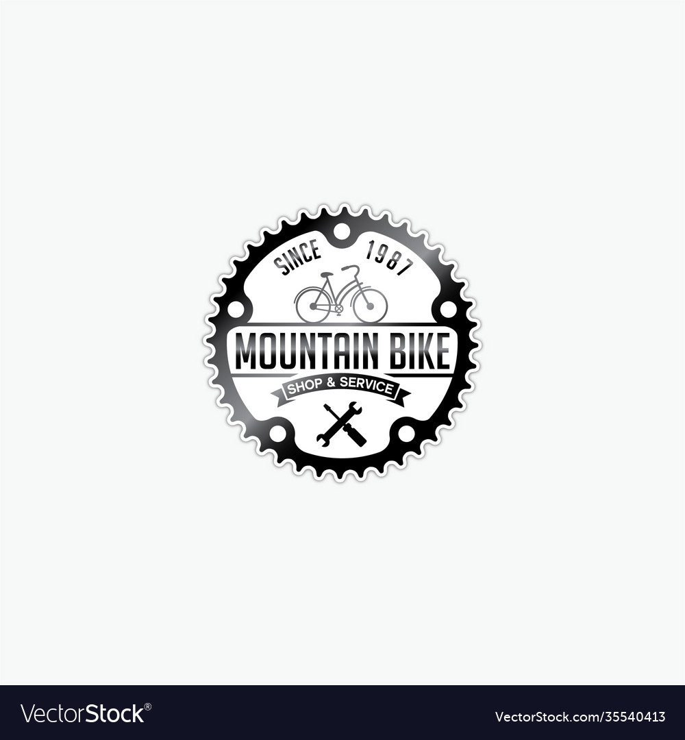 Mountain bike logo Royalty Free Vector Image - VectorStock