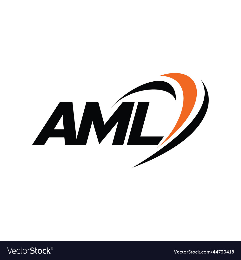 Aml monogram logo Royalty Free Vector Image - VectorStock