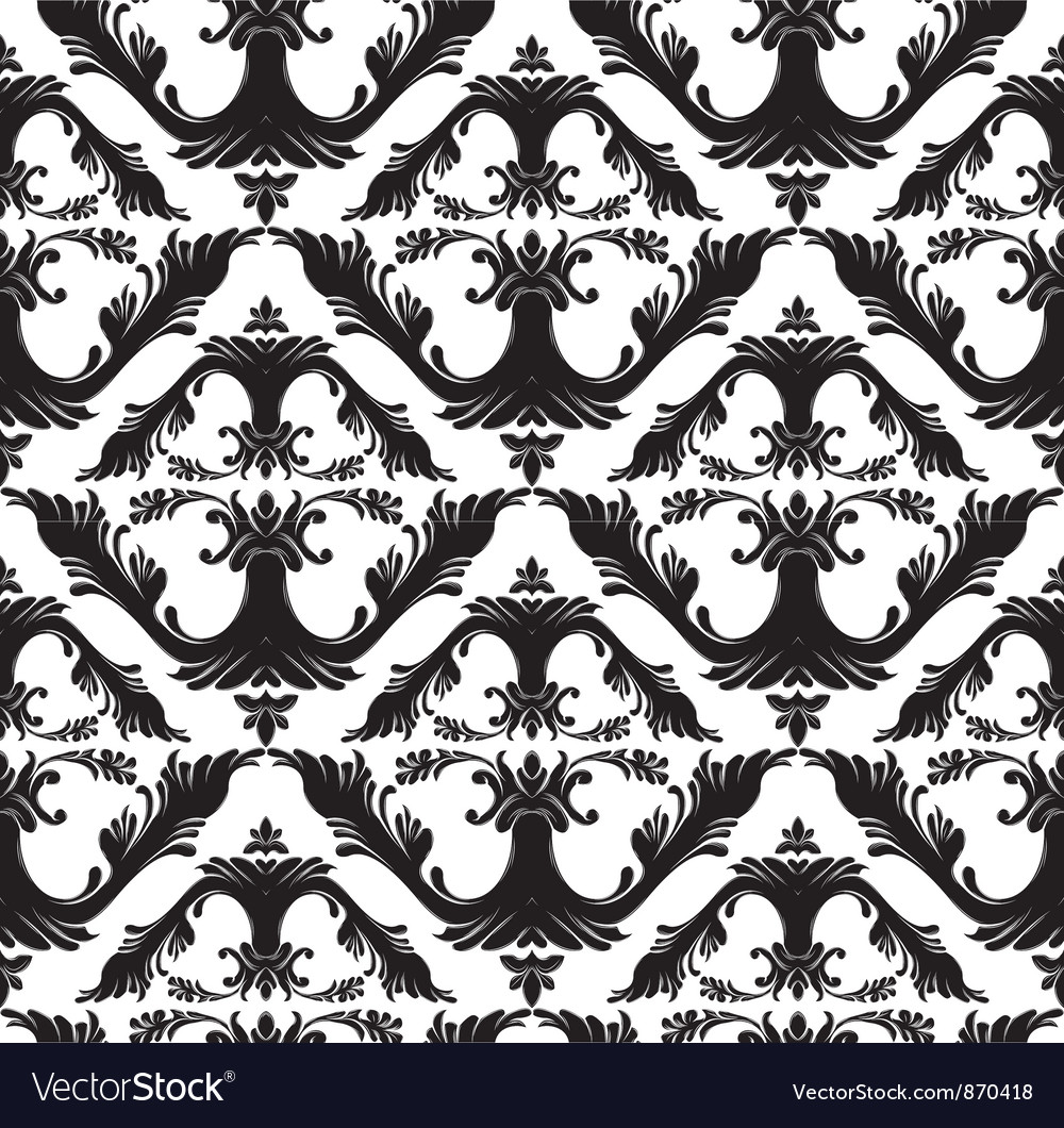 Baroque seamless pattern Royalty Free Vector Image